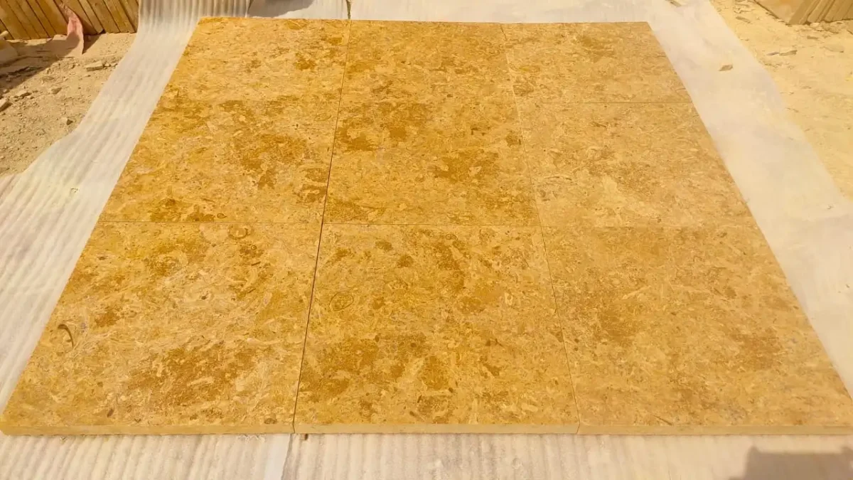 Golden Flower Pattern Sandstone Supplier