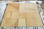 Beige mint sandstone cobbles