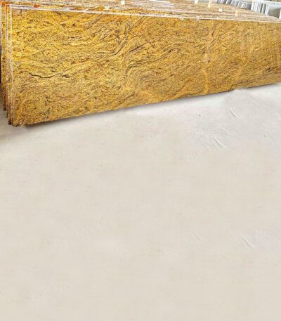 Golden Oak Granite Slab with Earthy Texture