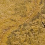 Golden Oak Granite Slab with Earthy Texture
