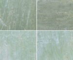 Green limestone paving slabs with natural textured finish