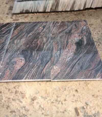 Himalayan Blue Granite Slab with Flowing Patterns