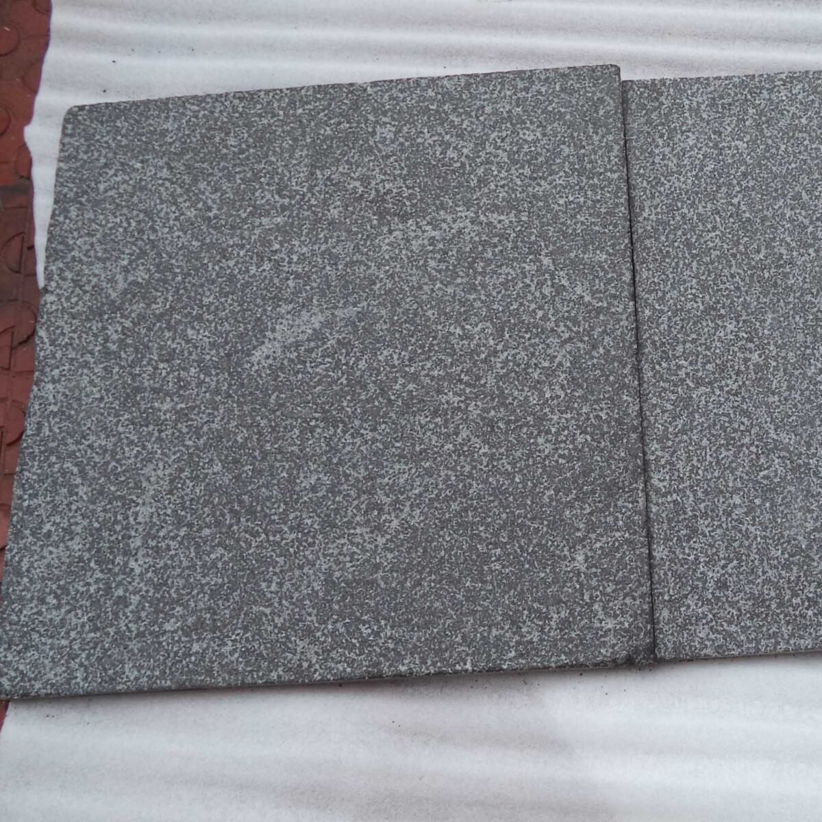 Polished Impala Black Granite Slab Close-up