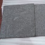 Polished Impala Black Granite Slab Close-up