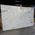 White Statuario Marble flooring and countertops