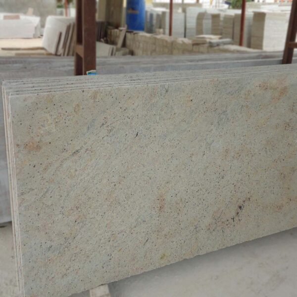 Ivory Fantasy Granite kitchen countertop with smooth finish