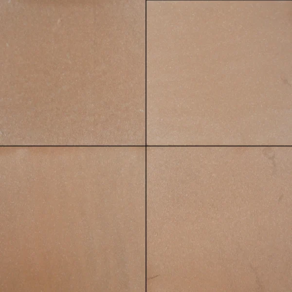 Pink sandstone paving tiles