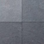 Kadappa Black limestone slabs in matte finish for exterior use