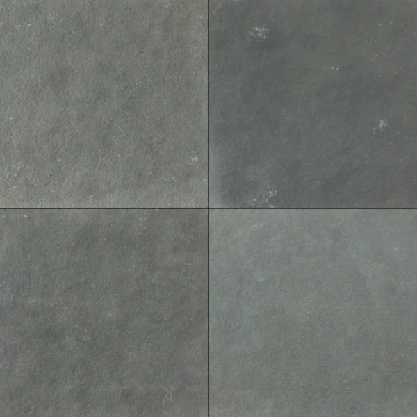 Kota Blue limestone paving slabs with smooth honed finish