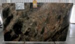 Lava Oro Granite Slab with Gold and Black Veins