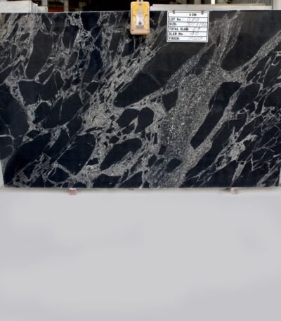 Magma Gold Granite Slab with Bold Golden Swirls