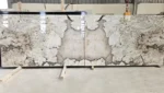 Marvellous White Marble slab with light veining