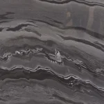 Mercury Black Marble slab with striking white veining