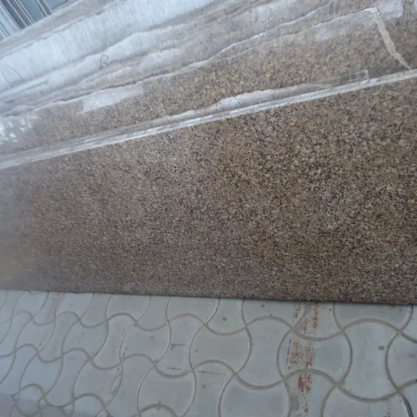 Merry Gold Granite Slab with Golden and Brown Grains