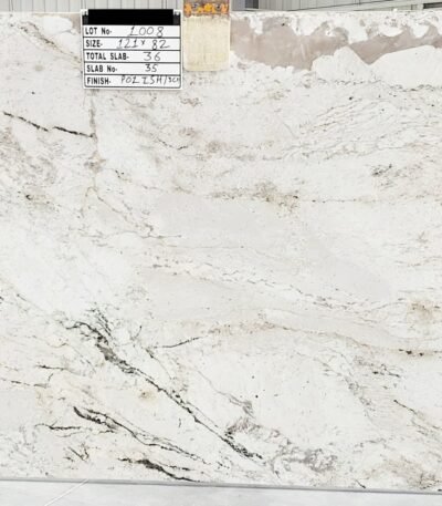 Monalisa Granite Slab with Beige and Brown Waves
