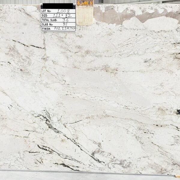 Monalisa Granite Slab with Beige and Brown Waves
