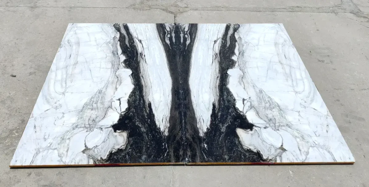 Luxury Panda Marble flooring and countertops