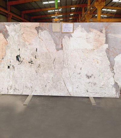 Patagonia Quartzite Slab with Exotic Crystal Patterns