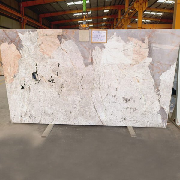Patagonia Quartzite Slab with Exotic Crystal Patterns