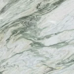 Phoenix Green Marble slab with natural veining