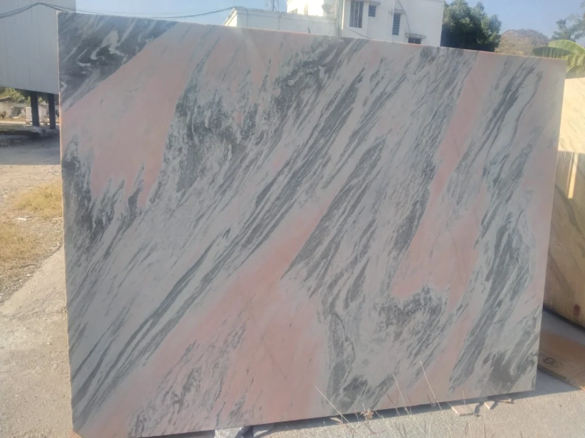 Polished Pink Marble tiles for interior decor