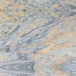 River Gold Granite Slab with Natural Veins