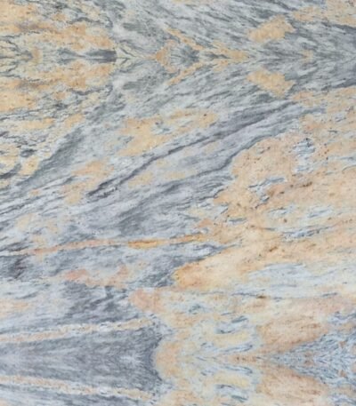 River Gold Granite Slab with Natural Veins