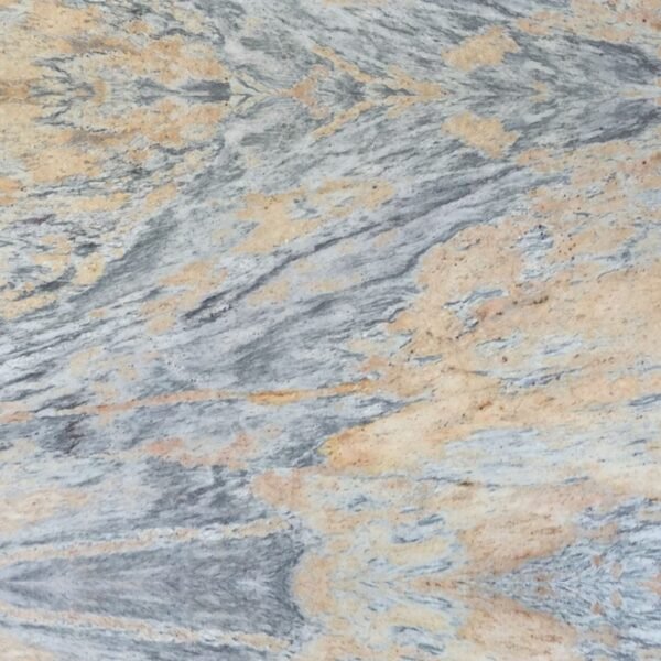 River Gold Granite Slab with Natural Veins