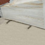 River Gold Granite Slab with Natural Veins