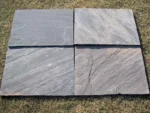 Outdoor installation of Sagar Black Sandstone in contemporary design