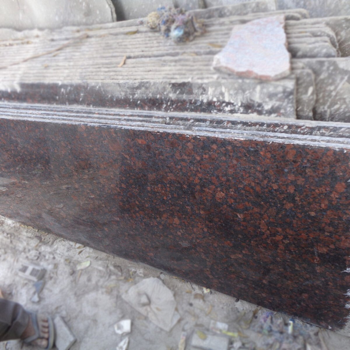 Polished Tan Brown Granite Kitchen Countertop