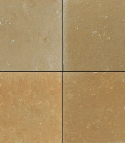 Tandur Brown limestone tiles with rustic texture