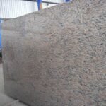 Tiger Skin Granite Slab with Brown and Black Stripes