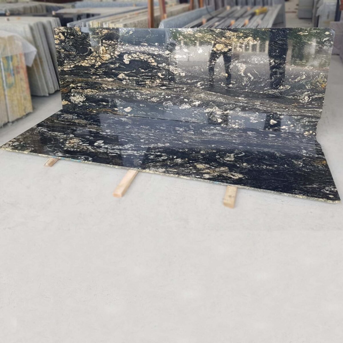 Titanium Gold Granite Kitchen Countertop