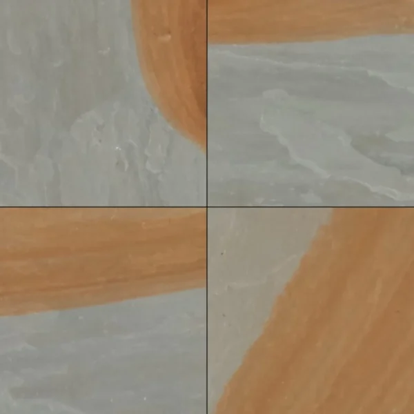Two Tone Sandstone paving tiles with natural finish
