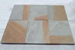 Two Tone Sandstone steps and cobbles for landscaping