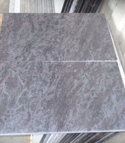 Vizag Blue Granite Slab with Blue-Grey Swirls
