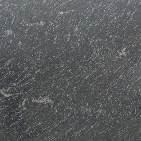 Zebra Black Granite Slab with Bold Veins