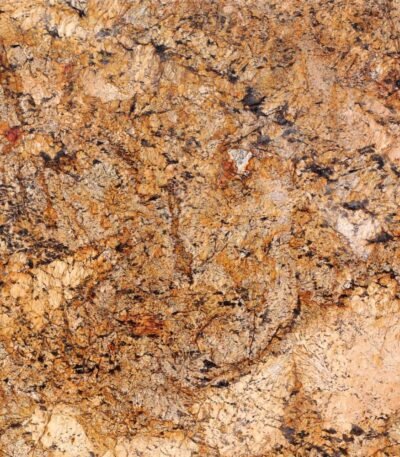 Alaska Gold Granite Slab with Golden Veins