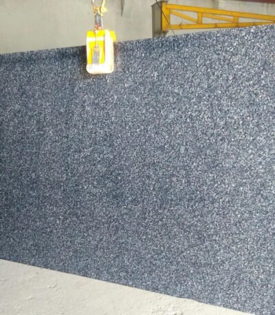Indian Blue Pearl Granite Slab with Shimmering Crystals