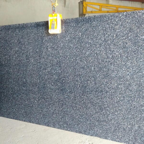 Indian Blue Pearl Granite Slab with Shimmering Crystals