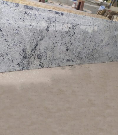 Colonial White Granite Slab with Grey and Black Specks