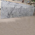 Polished Colonial White Granite Kitchen Countertop